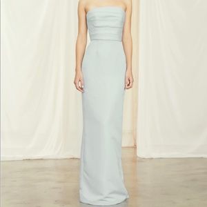 Amsale Sonia Dress in Ice